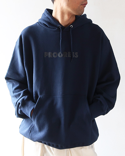 PROGRESS RUNNING CLUB - PROGRESSION HOODIE - NAVY プログレスランニングクラブ フーディー