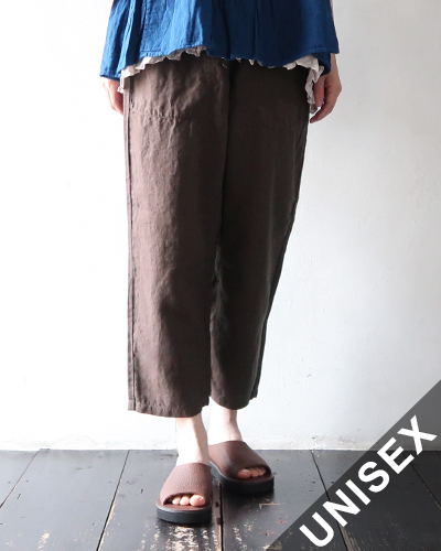 TIGRE BROCANTE ティグルブロカンテ 40リネン タゴサクパンツ BROWN