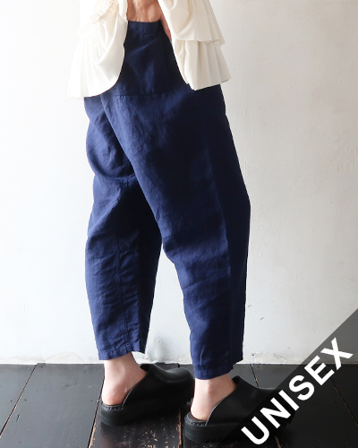 TIGRE BROCANTE ティグルブロカンテ 40/1リネン中密度 タゴサクパンツ LIGHT NAVY