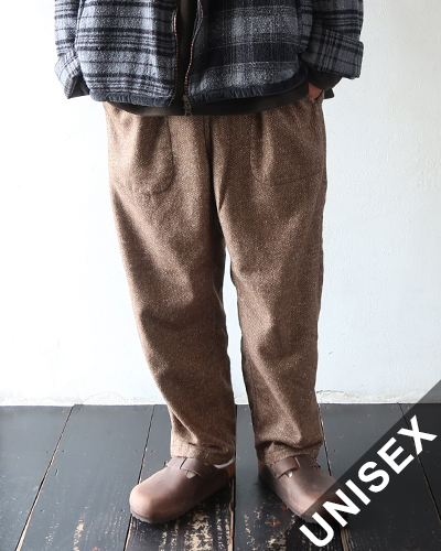 TIGRE BROCANTE ティグルブロカンテ C/Pネルツイル タゴサクロングパンツ BROWN