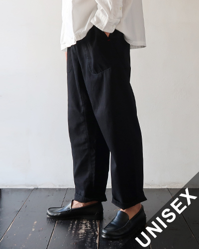 TIGRE BROCANTE ティグルブロカンテ 6オンスデニム タゴサクロングパンツ BLACK