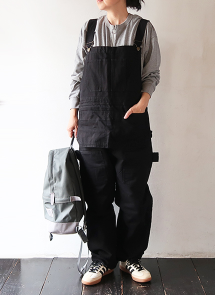 South2 West8 - Overalls - 11.5oz Cotton Canvas - BLACK サウス2ウエスト8 オーバーオール