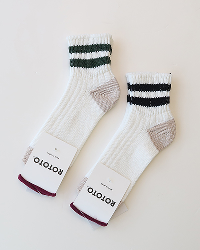 ROTOTO - O.S. RIBBED ANKLE SOCKS ロトト アンクルソックス メール便可