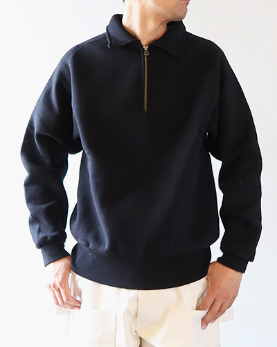 RIDING HIGH - AZUMA TUBE FLEECE HALF ZIP SWEAT ライディングハイ アズマチューブフリース ハーフジップスウェット