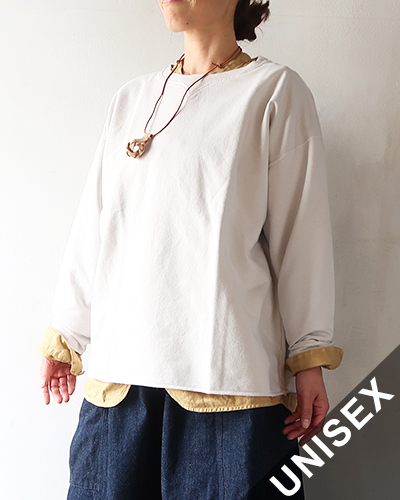RIDING HIGH - LIGHT WEIGHT CREW LONG SWEAT - GREIGE ライディングハイ ライトウェイト クルーロングスウェット メール便可