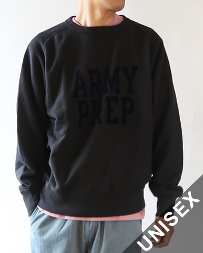 RIDING HIGH - AZUMA TUBE FRENCH TERRY CREW NECK FLOCKY PRINT ライディングハイ アズマチューブフレンチテリークルーネック