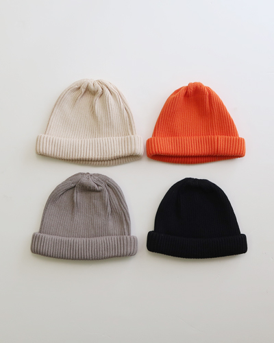 ROTOTO - COTTON ROLL UP BEANIE ロトト コットン ロールアップ ビーニー メール便可