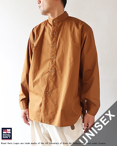 ROYAL NAVY - BAND COLLAR SHIRTS ロイヤルネイビー バンドカラーシャツ