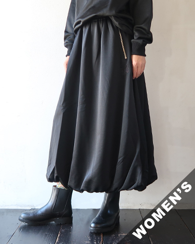 NEEDLES - Balloon Track Skirt - Bright Jersey - BLACK ニードルズ バルーントラックスカート