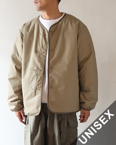 nanamica - Reversible Down Cardigan - KHAKI BEIGE ナナミカ リバーシブルダウンカーディガン