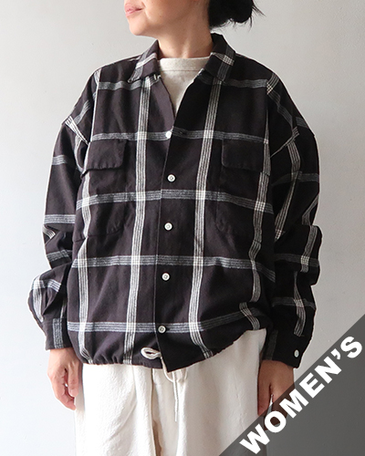 nanamica - Flannel PALAKA Check Shirt - WOMEN'S ナナミカ フランネル パラカチェックシャツ