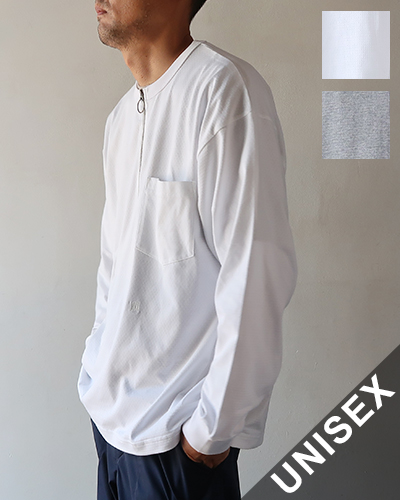 nanamica - Half Zip L/S Tee ナナミカ ハーフジップロングスリーブティー