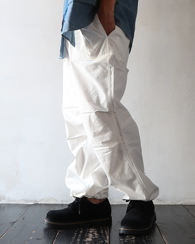 SASSAFRAS - Overgrown Hiker Pants - WHITE ササフラス オーバーグロウンハイカーパンツ