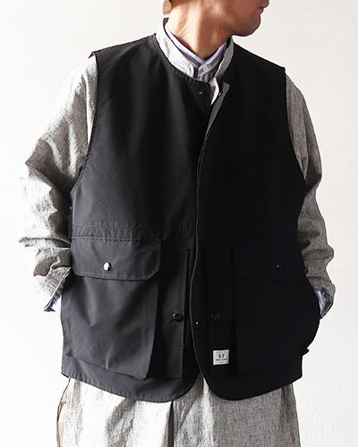 SASSAFRAS - Cultivator Vest - P / C Weather ササフラス カルチベーターベスト