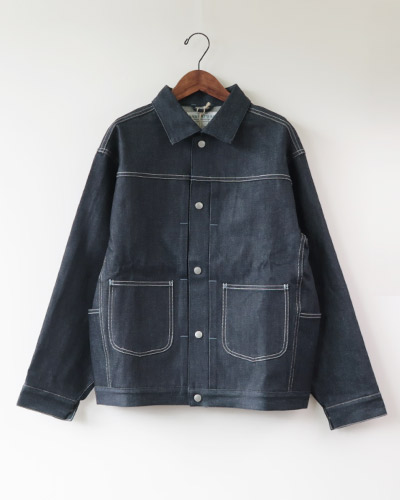SASSAFRAS - Gardeners Jacket - 13oz Slab Denim ササフラス ガーデナージャケット