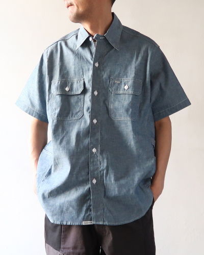 SASSAFRAS - Gardener Shirt 1/2 - 5oz Chambray ササフラス ガーデナーシャツ 1/2