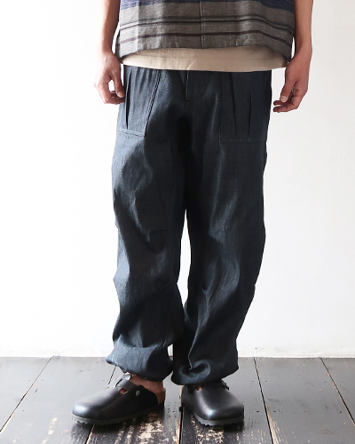 SASSAFRAS - Overgrown Fatigue Pants - 8.5oz Work Denim ササフラス オーバーグロウン ファティーグパンツ