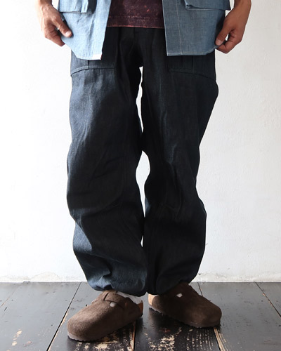 SASSAFRAS - Overgrown Fatigue Pants - 8.5oz Work Denim ササフラス オーバーグロウン ファティーグパンツ