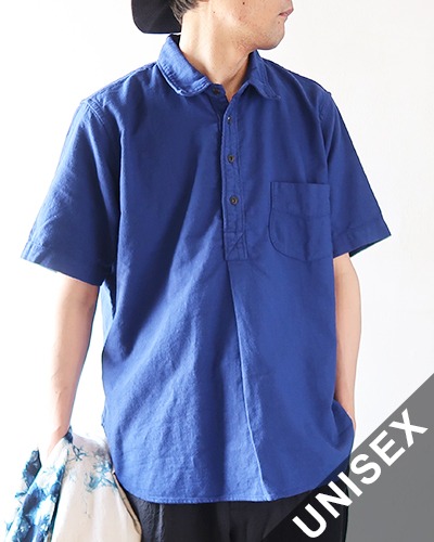 TIGRE BROCANTE ティグルブロカンテ ライトオックス デイリーユースプルオーバーシャツ EURO BLUE