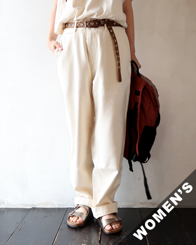 nanamica - WIDE DENIM PANTS - NATURAL ナナミカ ワイドデニムパンツ