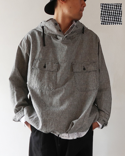 Engineered Garments - Cagoule Shirt - CL Houndstooth エンジニアドガーメンツ カグールシャツ