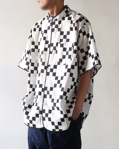 Engineered Garments - Copley Shirt - Cotton Checker Print エンジニアドガーメンツ コプリーシャツ