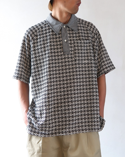 Engineered Garments - Polo Shirt - CP Horizontal Knit Jacquard エンジニアドガーメンツ ポロシャツ