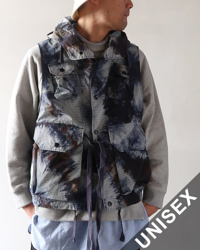 Engineered Garments - Field Vest - Tie Dye Print Ripstop エンジニアドガーメンツ フィールドベスト