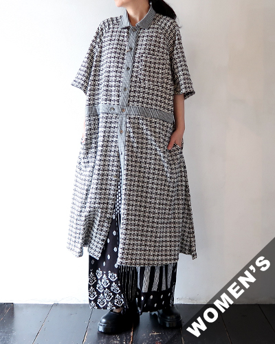 Engineered Garments - Polo Long Dress - CP Horizontal Knit Jacquard エンジニアドガーメンツ ポロ ロングドレス