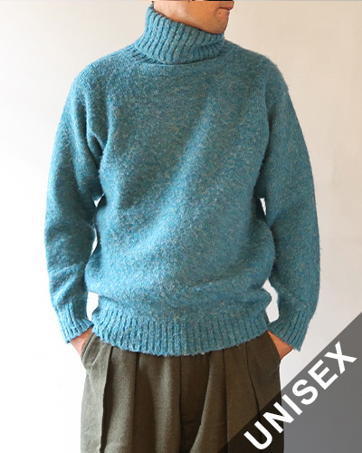 Shetland Woollen Co. - Turtle Neck シェットランド ウーレン コー タートルネックニット