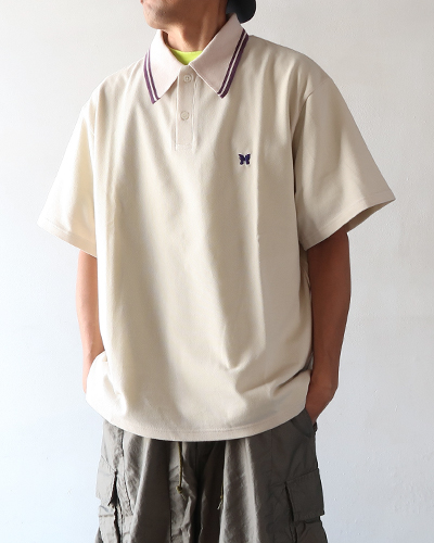 NEEDLES - Regular Collar Polo - Cotton Pique ニードルズ レギュラーカラーポロ