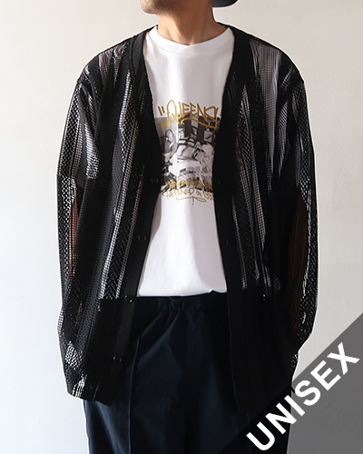 South2 West8 - V-NECK Cardigan - Poly Lace Jq. サウス2ウエスト8 Vネック カーディガン