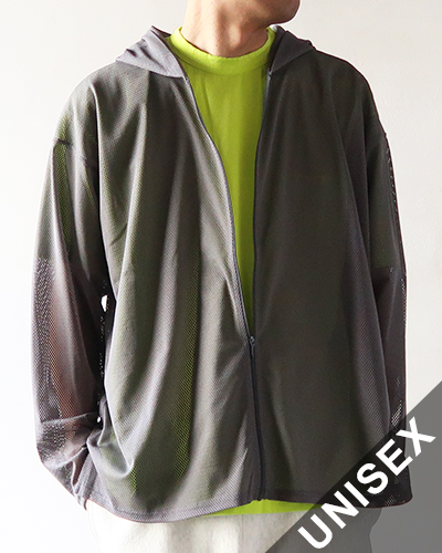 South2 West8 - Zipped Hoody - Knit Mesh サウス2ウエスト8 ジップフーディ