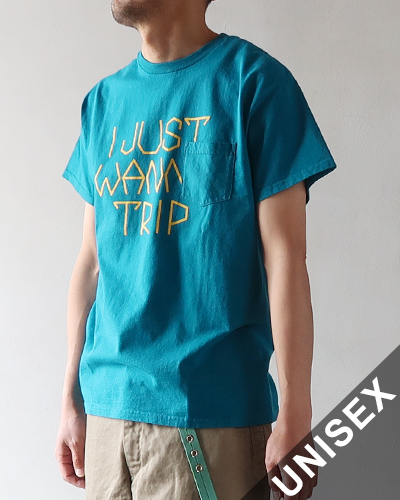 THE DAY ON THE BEACH - On Pocket-T "I Just Wanna Trip" ザデイオンザビーチ オンポケットTシャツ