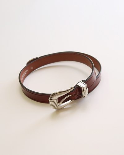 TORY LEATHER - 3-Piece Silver Buckle Belts トリーレザー 3ピースシルバーバックルベルト