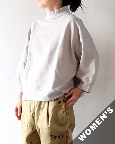 TIGRE BROCANTE ティグルブロカンテ MIGEN裏毛ワイドスクエア7分T GRAYGE