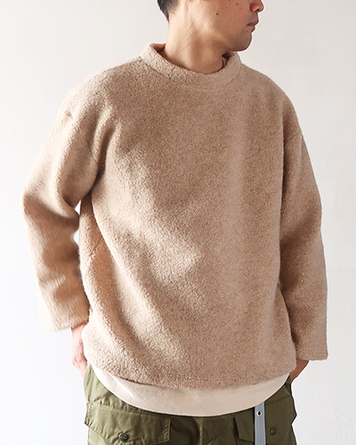 TIGRE BROCANTE ティグルブロカンテ ウールパイルヤッコ長袖スウェット