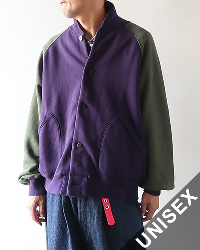 TIGRE BROCANTE ティグルブロカンテ 30/7裏毛 ベースボールジャケット