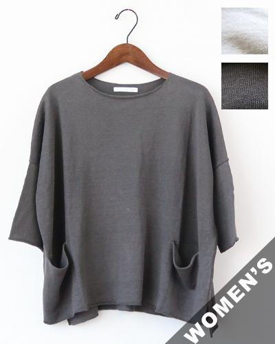 evam eva vie - linen wide pullover エヴァムエヴァヴィー リネンワイドプルオーバー