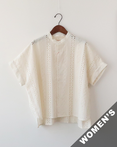 Vincent et Mireille - SLEEVELESS BLOUSE - NATURAL ヴァンソンエミレイユ スリーブレスブラウス メール便可