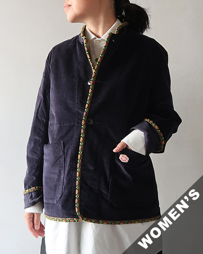 Vincent et Mireille - TYROLEAN WORKS JACKET - VELVETTEEN ヴァンソンエミレイユ チロリアンワークジャケット