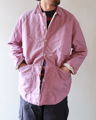 TENDER Co. WEAVER'S STOCK LINED HIGH-BACK JACKET テンダーコー ジャケット ピンストライプ