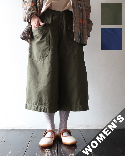 TIGRE BROCANTE ティグルブロカンテ バックサテン カーゴキュロットパンツ