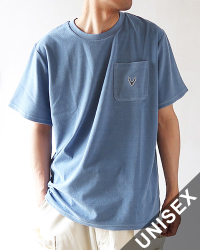 South2 West8 - S.S. Crew Neck Shirt - Knit Mesh - NAVY