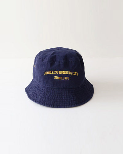 PROGRESS RUNNING CLUB - COLLEGE Hat プログレスランニングクラブ バケットハット メール便可