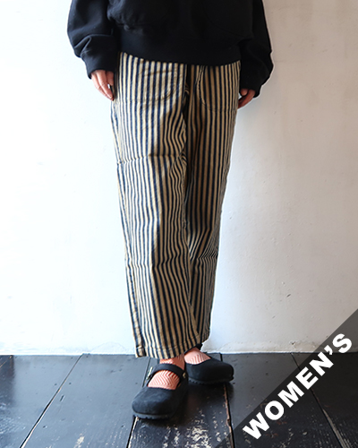 TIGRE BROCANTE ティグルブロカンテ ヒッコリータゴサクロングパンツ BEIGE