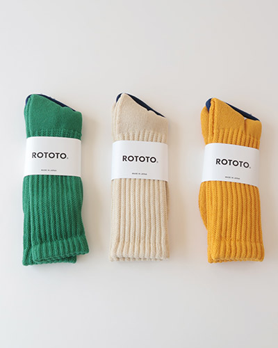 RoToTo - LOOSE PILE CREW SOCKS ロトト ルーズパイルクルーソックス メール便可