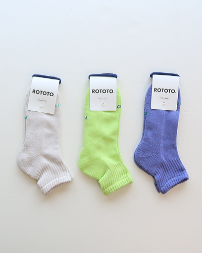 ROTOTO - EVERYDAY PILE ANKLE SOCKS ロトト エブリデイパイル アンクルソックス メール便可