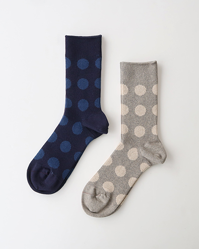 ROTOTO - PORTHOLE DOT SOCKS ロトト ポートホールドットソックス