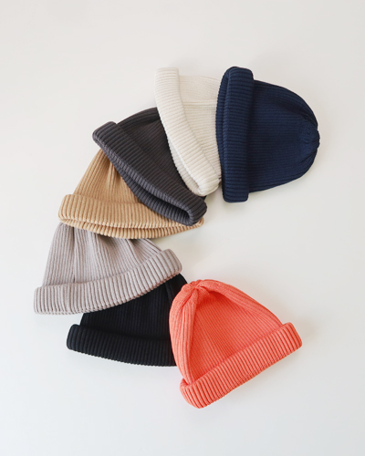 RoToTo - COTTON ROLL UP BEANIE ロトト ビーニー メール便可